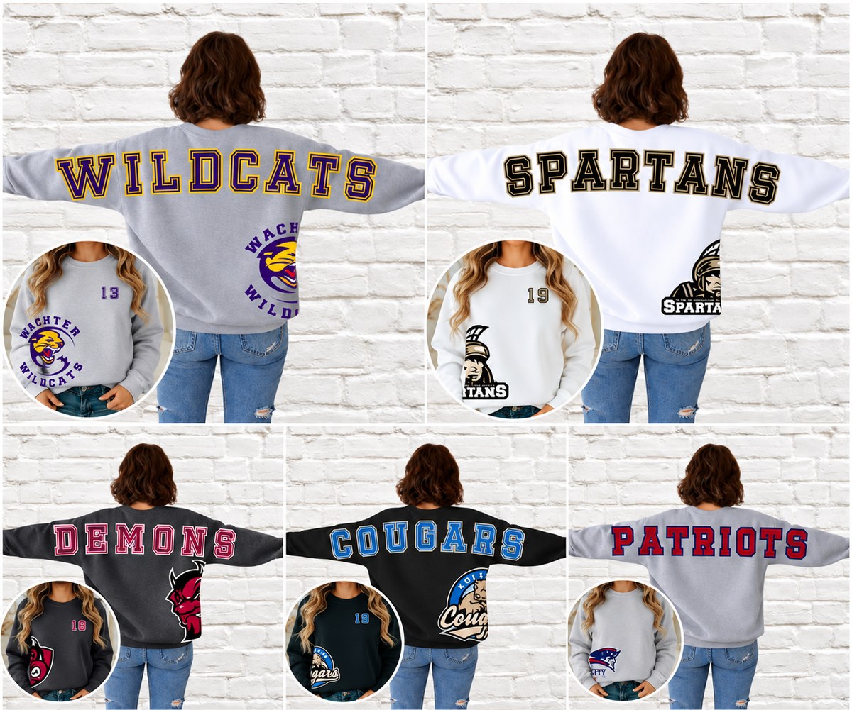 School Big Back + Side Mascot — 18000